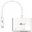 Adaptateur USB-C™ avec DVI, PD, Blanc