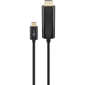 Câble Adaptateur USB-C™ HDMI 4k @ 60 Hz, 1,80 m, Noir